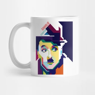 Charlie Chaplin in pop Art WPAP Mug